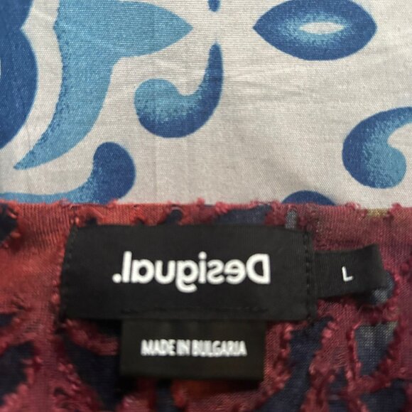 NWOT Desigual Semi Sheer Bodysuit - Picture 7 of 9